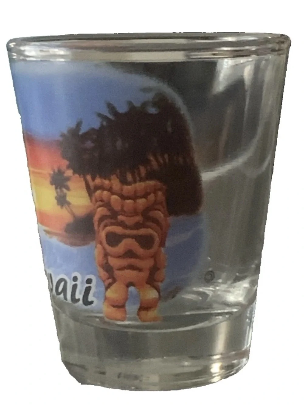 Vintage Hawaii Aloha Tiki Design Shot Glass Shotglass